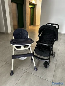 cocha  y silla de comer para bebés 