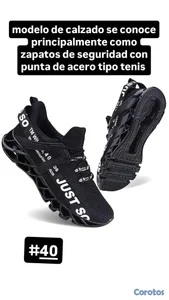 tennis con punta de acero 