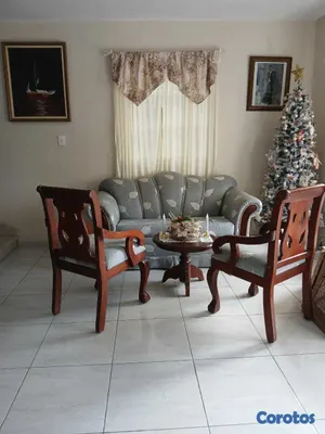 muebles y colchones - Juego de sala de Caoba 3
