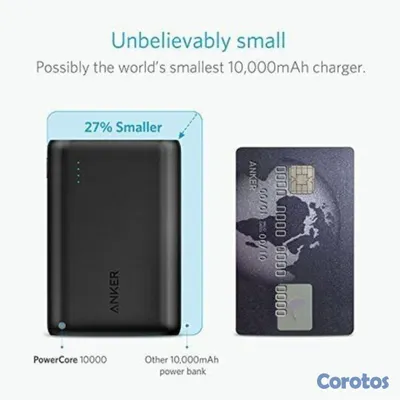 otros electronicos - PILA POWER BANK ANKER 10000MAH, IPHONE, SAMSUNG GALAXY 3