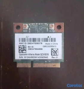 Tarjeta Wi-Fi Qualcomm Atheros QCWB335 para laptop – Wi-Fi + Bluetooth