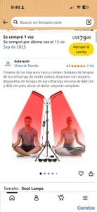 Lámpara de luz roja terapéutica 