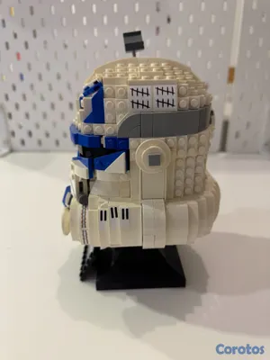 juguetes - Casco LEGO Star Wars Capitán Rex (75349) armado, d 4