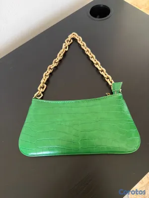 carteras y maletas - zara cartera verde 3