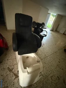 sillones, sillon lava pelos y mueble maseajador para pedicure 