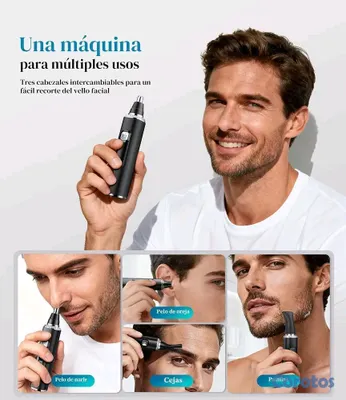 salud y belleza - ✂️🔥 ¡RECORTADOR 4 EN 1! | Nariz + Orejas + Cejas + Vello | Recargable USB-C 💈 5