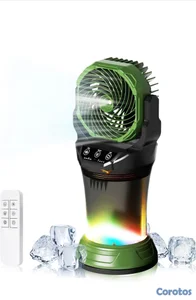 Ventilador con chorro de agua