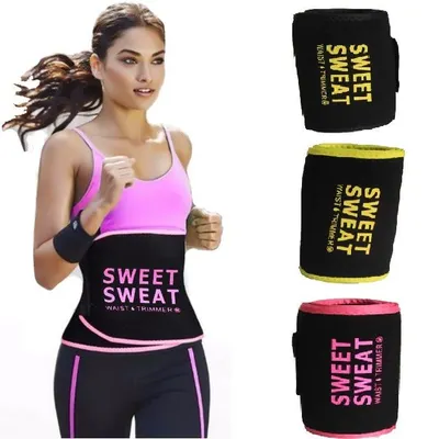 Artículos Deportivos - Faja adelgazante Sweet Sweat para cintura unisex ejercicio sauna caliente sudor 5