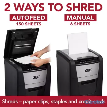 impresoras y scanners - Trituradora de Papel, GBC Capacidad de 150 hoja en