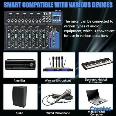 camaras y audio - Mezcladora de sonido audio de 7 canales - U2 2
