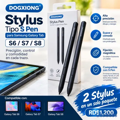 otros electronicos - S Pen para Samsung Galaxy Tab S6/S7/S8 – 2 nuevos por RD$1,200.00” 7