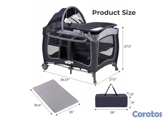 muebles - Cuna corral multifuncional para bebé Pamo Babe  2