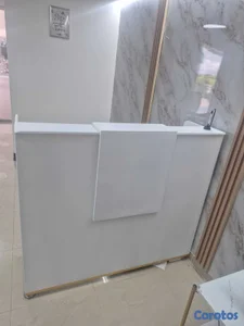 Mostrador / Counter de Recepción Blanco Moderno co