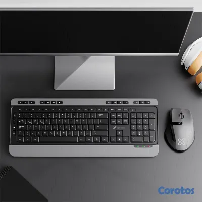 computadoras y laptops - TECLADO Y MOUSE KLIPX MAGNIFIK WIRELESS DUO, PREMIUM, MULTIMEDIA, DISEÑO ULTRA 3