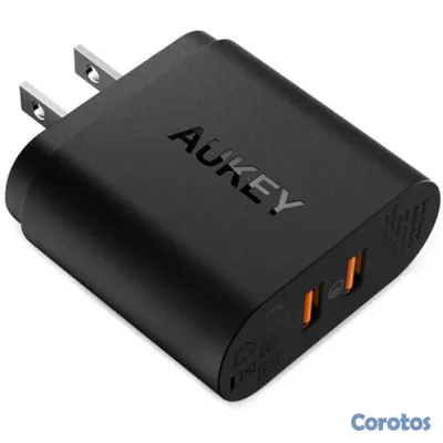 accesorios para electronica - CARGADOR PARED AUKEY QUICK CHARGE 3.0  2