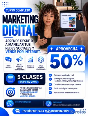 cursos y clases - 🚀 REDES SOCIALES, VENTAS E IA | DESDE CERO | CLASES 1 A 1 EN VIVO VIRTUALES 4