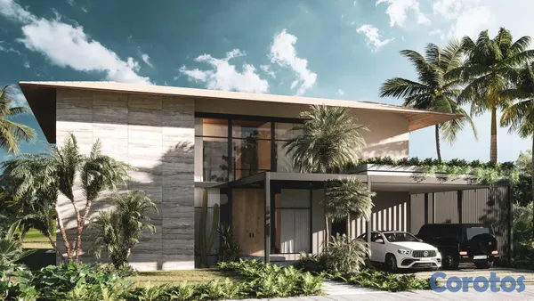 casas vacacionales y villas - Venta de moderna villa de 3 habitaciones en Cap. Cana 2