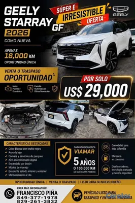 jeepetas y camionetas - VENDO DE OPORTUNIDAD POR MOTIVOS DE VIAJES GEELY STARAY GF 2026 11