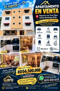 Vendo Apartamento de oportunidad Reparto los 3 ojos 