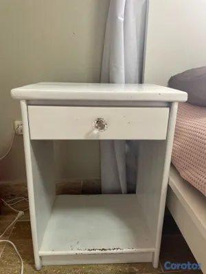 muebles y colchones - CAOBA gavetero con su banquito + 2 mesitas de noche  5