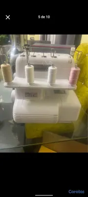 arte y antigüedades - máquina overlock lifetec 4 hilos en venta , corta y cose a la vez  3