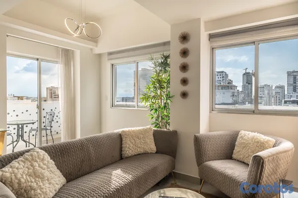 apartamentos - Apartamento Amueblado con vista a la Av. Churchill | Último Nivel 3