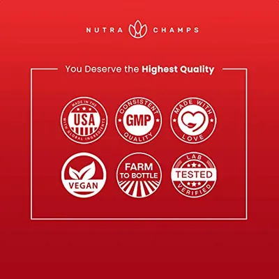 Salud y Equipamiento Médico - Nutrachamps Korean Red Panax Ginseng 1000mg 120 Cápsulas Veg 5