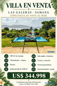 VILLA EN VENTA CON ESPECTACULAR VISTA AL MAR