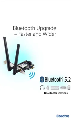 computadoras y laptops - Tarjeta WIFI ASUS PCIe AX1800 WIFI6, Bluetooth5.2, Latencia ultra Baja, Nuevo 4