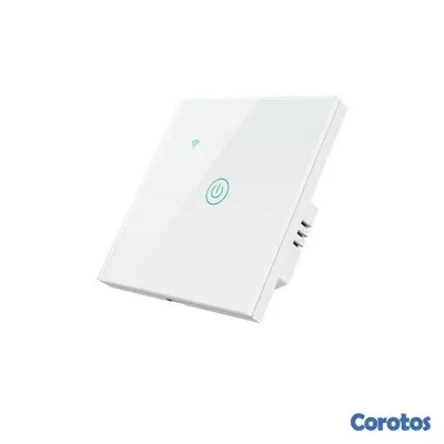 accesorios para electronica - Interruptor tactil WIFI 1 conector, conecta con Alexa y Google Home no usa neutr 2