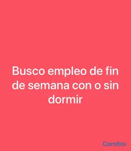 busco empleo 