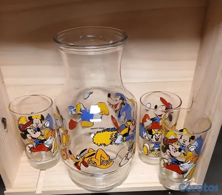 arte y antigüedades - Juego de jarra (Carafe) vintage de de Disney  2