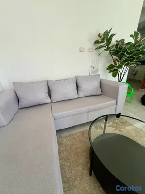 muebles y colchones - vendo bello mueble modular estilo L más mesa de centro  2