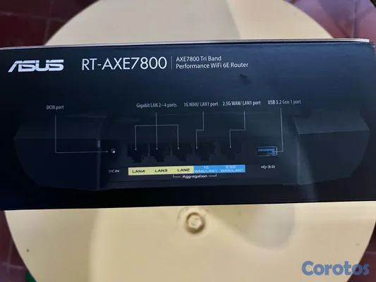 otros electronicos - Router ASUS RT-AXE7800 Wi-Fi 6E 3
