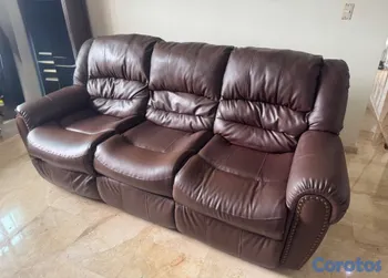 muebles y colchones - Sofá reclinable 3 plazas excelente condiciones