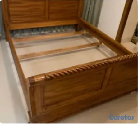 muebles y colchones - Armazon en madera cama queen 4