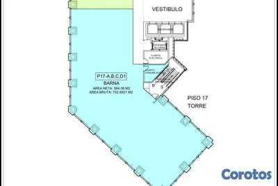 Local en Alquiler - 584.06mts - Piso Alto en Torre de Prestigio