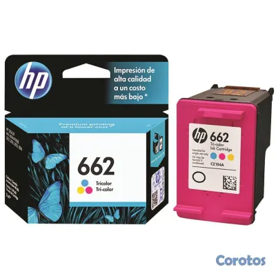 impresoras y scanners - Cartuchos De Tinta 662 Hp Color Y Negro 2