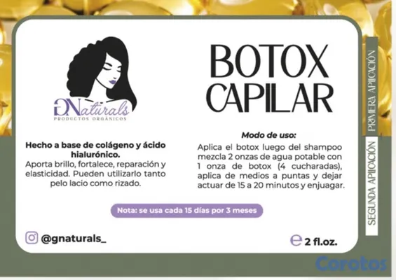 Salud y Equipamiento Médico - ✨ BOTOX CAPILAR RECONSTRUCTIVO Gnaturals ✨ 4