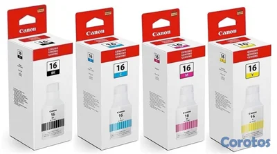 BOTELLA DE TINTA CANON GI-16  EN TODOS LOS COLORES