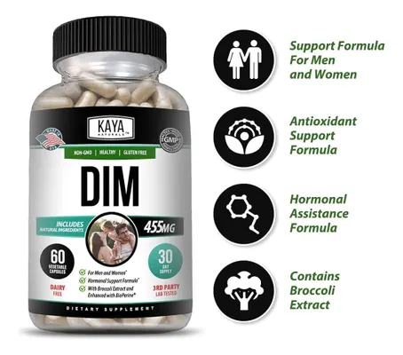 Salud y Equipamiento Médico - Kaya Naturals Dim Ultra (60 Cápsulas) | Suplemento Dim Para 3