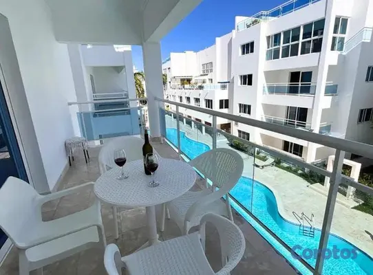apartamentos - Hermoso Apartamento  a 30 metros de la Playa en el Cortesito Bávaro  8