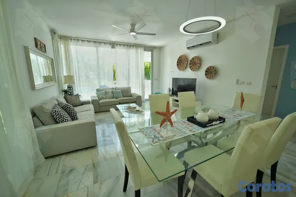 casas - Villa amueblada individual en Playa Nueva Romana a 3