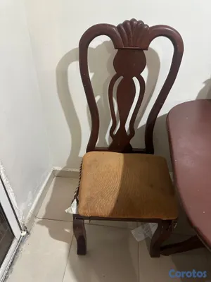 muebles y colchones - Comedor de caoba de 6 sillas 2