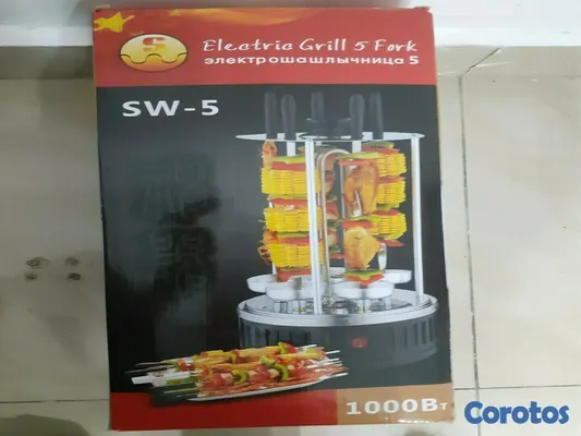 electrodomesticos - Parrilla electrica de pinchos SW-5, 5 tenedor 5