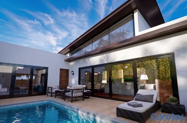casas vacacionales y villas - Ventas de villas en punta cana de 2 habitaciones e 4