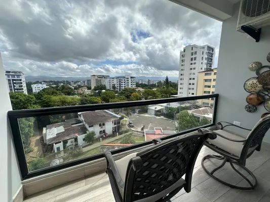 apartamentos - Pisl alto de renta amueblada en La Esmeralda, Santiago 6