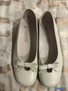 Zapato de Vestir español en piel Blanco hueso size 35