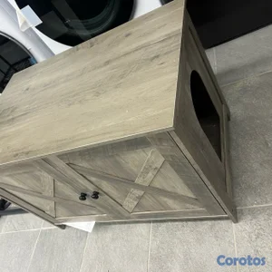 Casitas para mascotas gris y blanca 