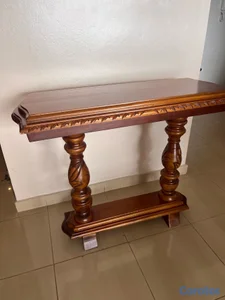 Repisa de caoba maciza tallada – Excelente pieza
